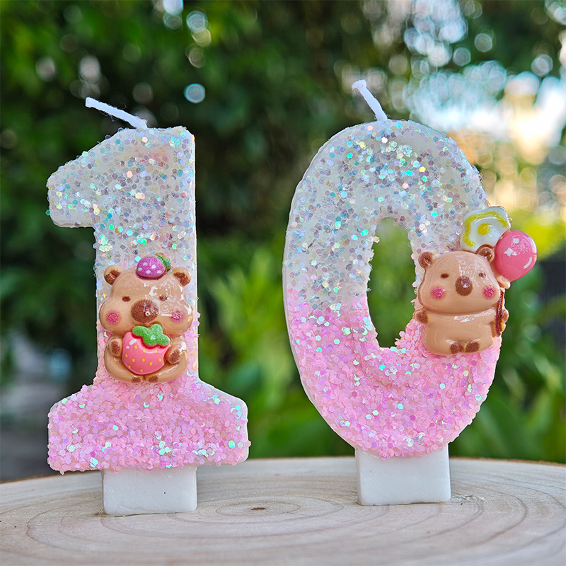 Unity Candle Set - New Capybara Candles Cake Decorating Theme