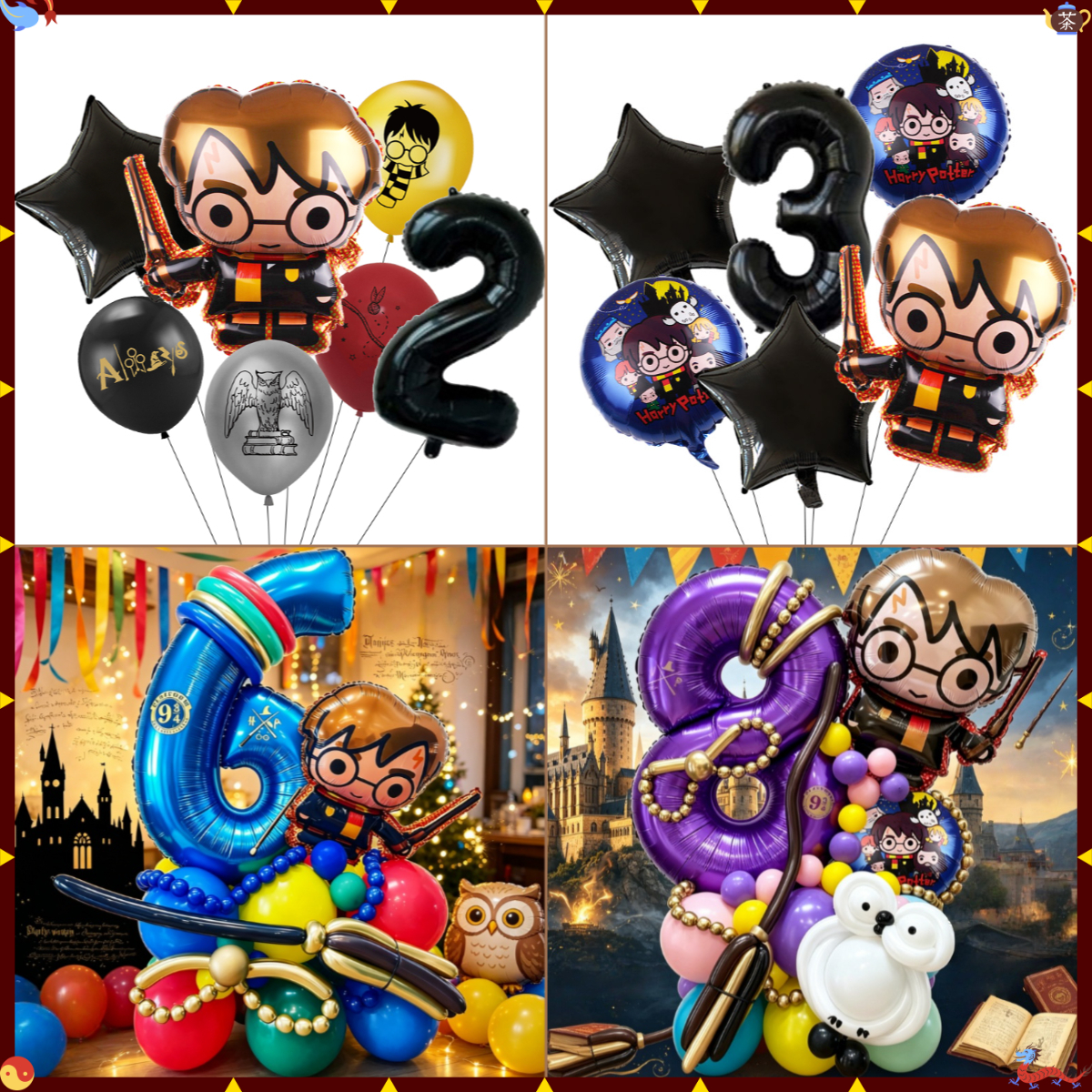Wedding Supply Kit - Cartoon Magic Academy Balloon Wreath Arch