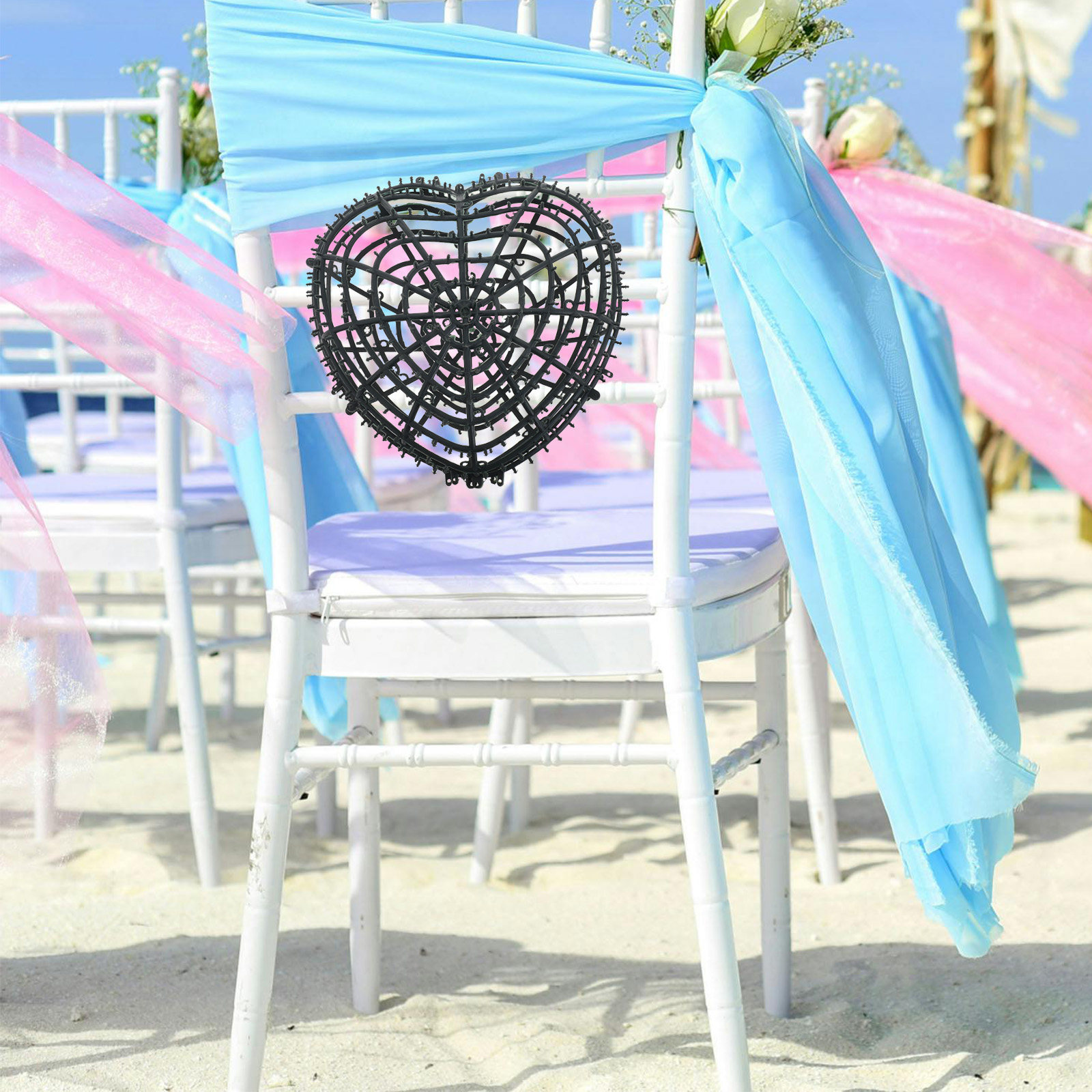 2Pcs Plastic Heart Shape Topia - Wedding Support incelemesi ve fiyatı