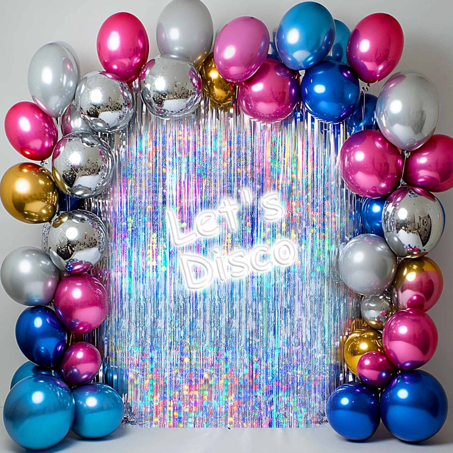 4 Packs Silver Foil Fringe Cur - Wedding Party Supply incelemesi ve fiyatı