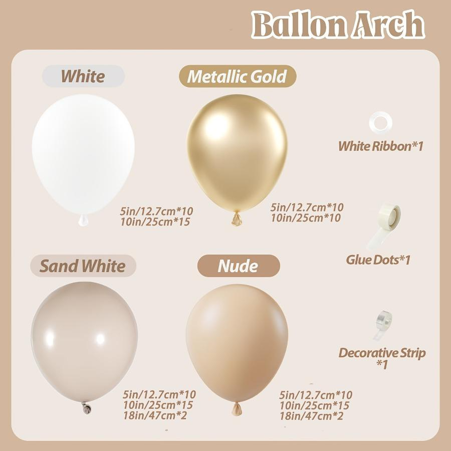 102pcs White Sand Metallic Gol - Wedding Supply Kit incelemesi ve fiyatı