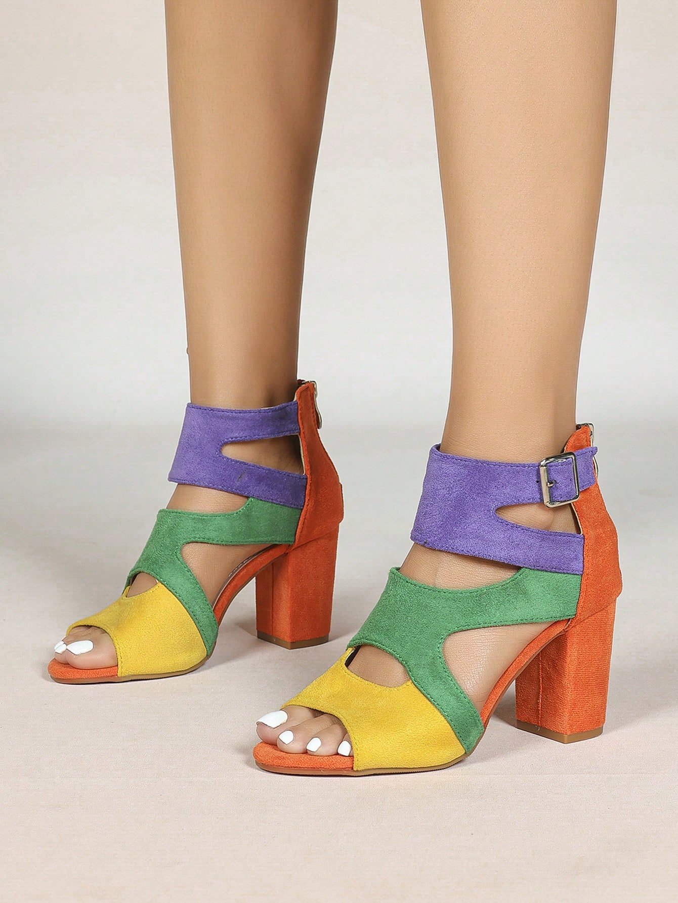 Women's Color Block Open Toe A - Wedding Fx incelemesi ve fiyatı