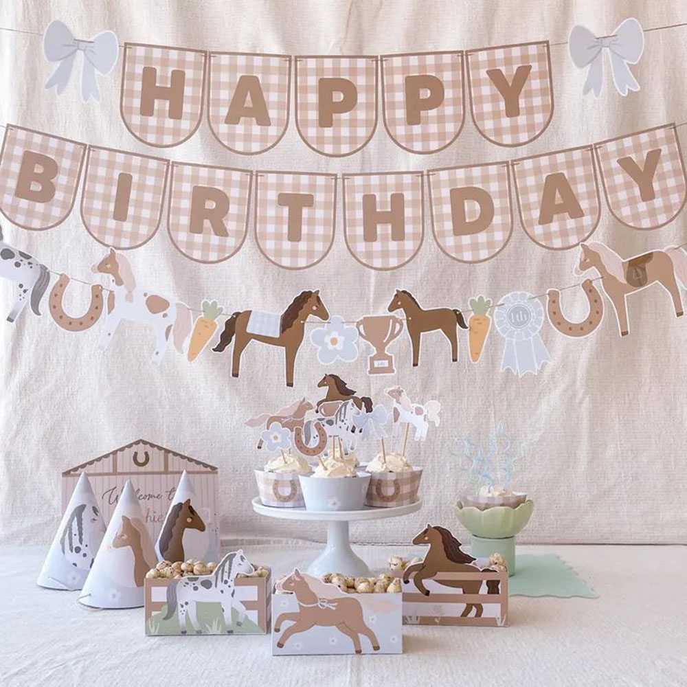 Cowboy Horse Birthday Party De - Wedding Supply Kit incelemesi ve fiyatı