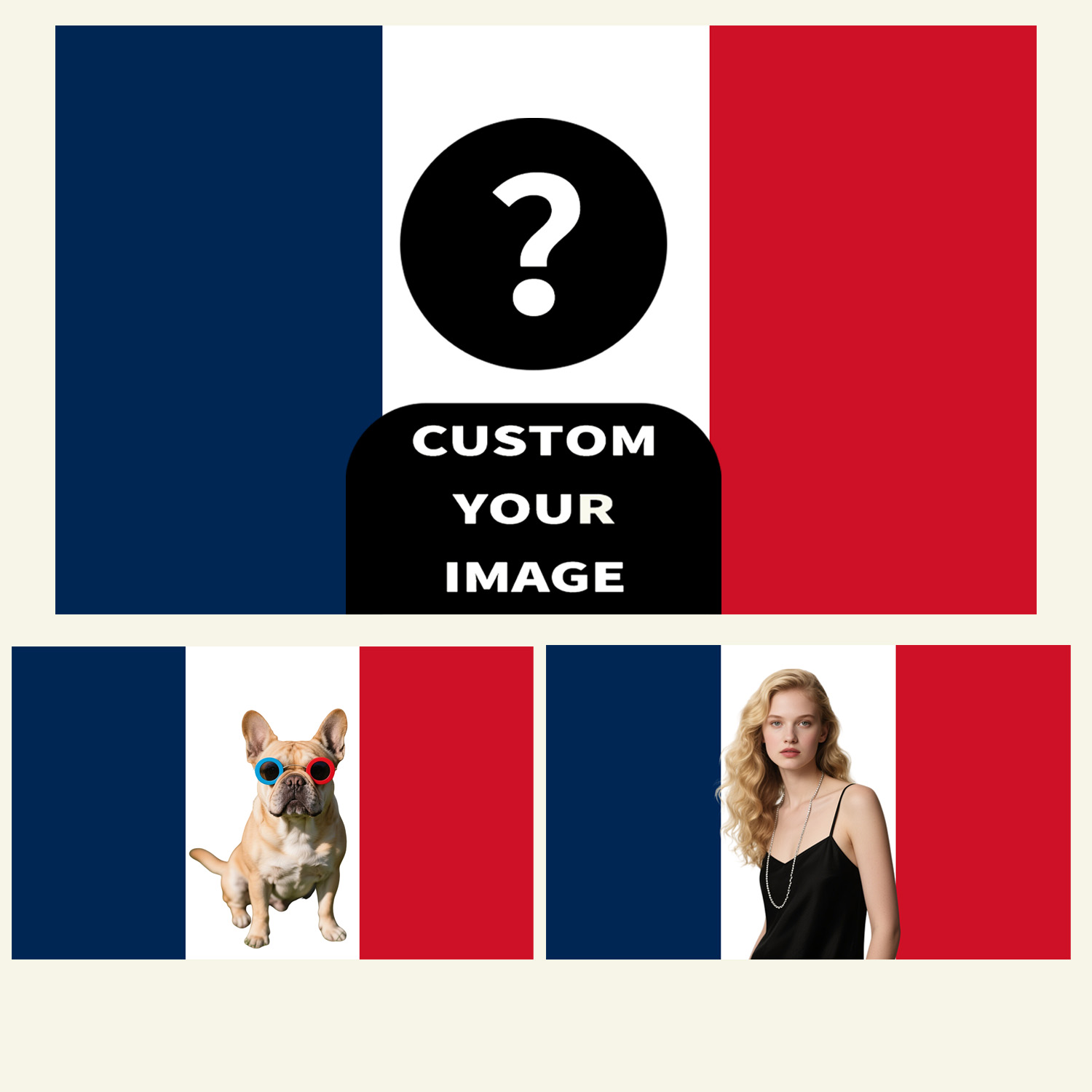 1pc 2D FLAT Personalize France - Wedding Party Supply incelemesi ve fiyatı