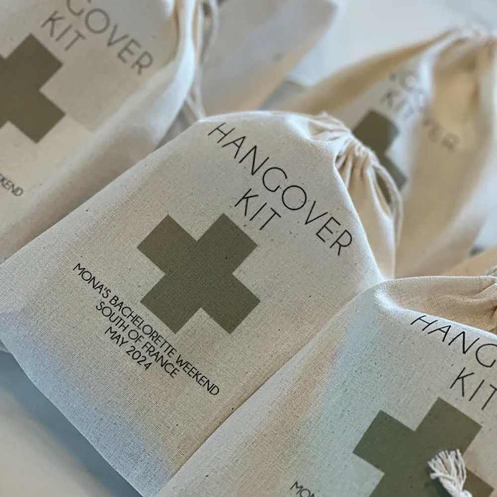 Custom 5Pcs Hangover Kit Cotto - Wedding Supply Kit incelemesi ve fiyatı