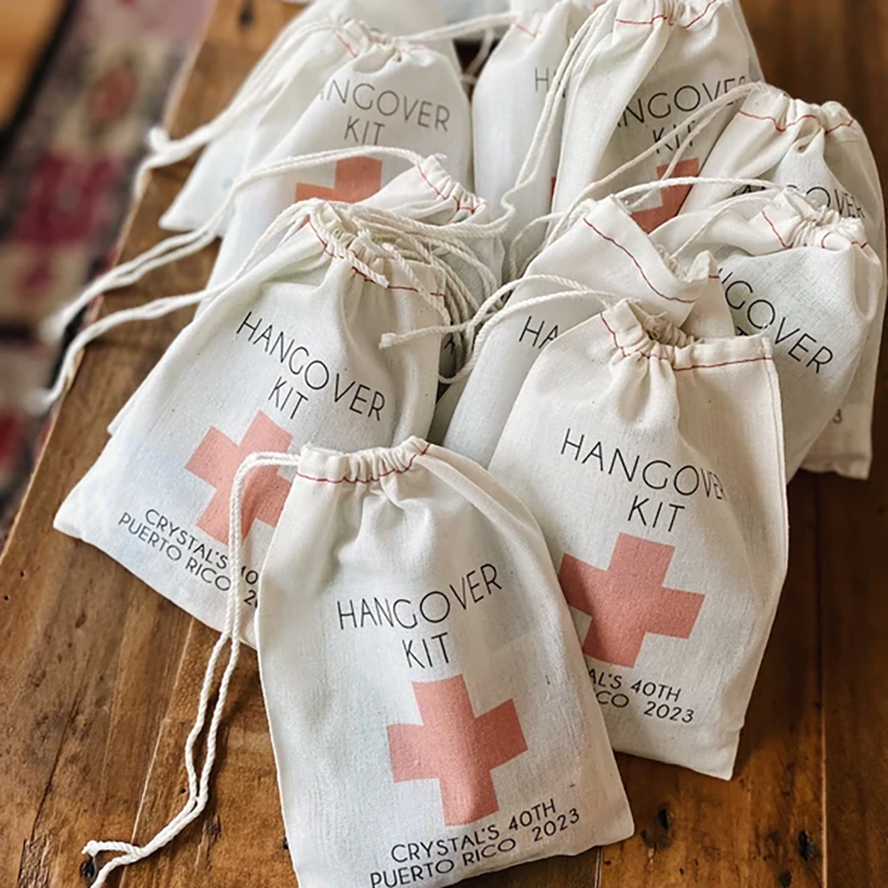 Custom 5Pcs Hangover Kit Cotto - Wedding Supply Kit incelemesi ve fiyatı