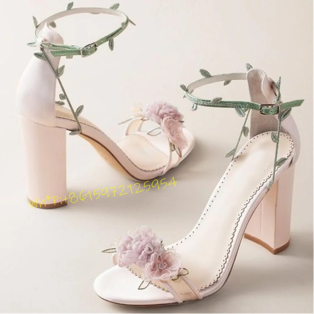 Purple Flowers Thick Heel Sand - Wedding Fx incelemesi ve fiyatı