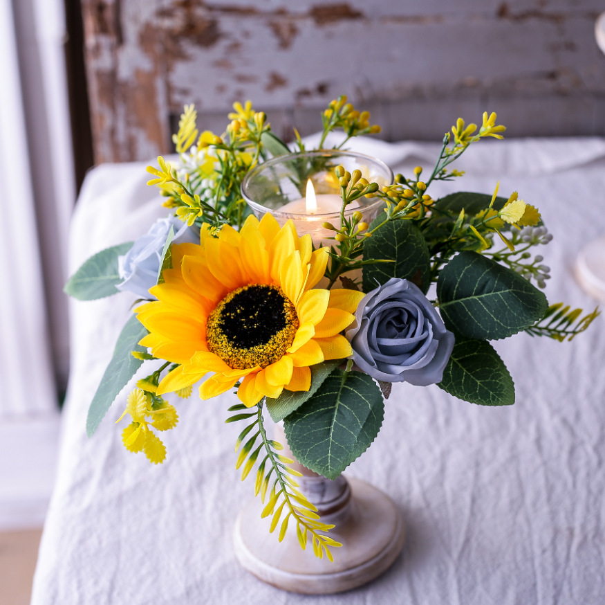 Simulation Sunflower Wreath Ca - Unity Candle Set incelemesi ve fiyatı