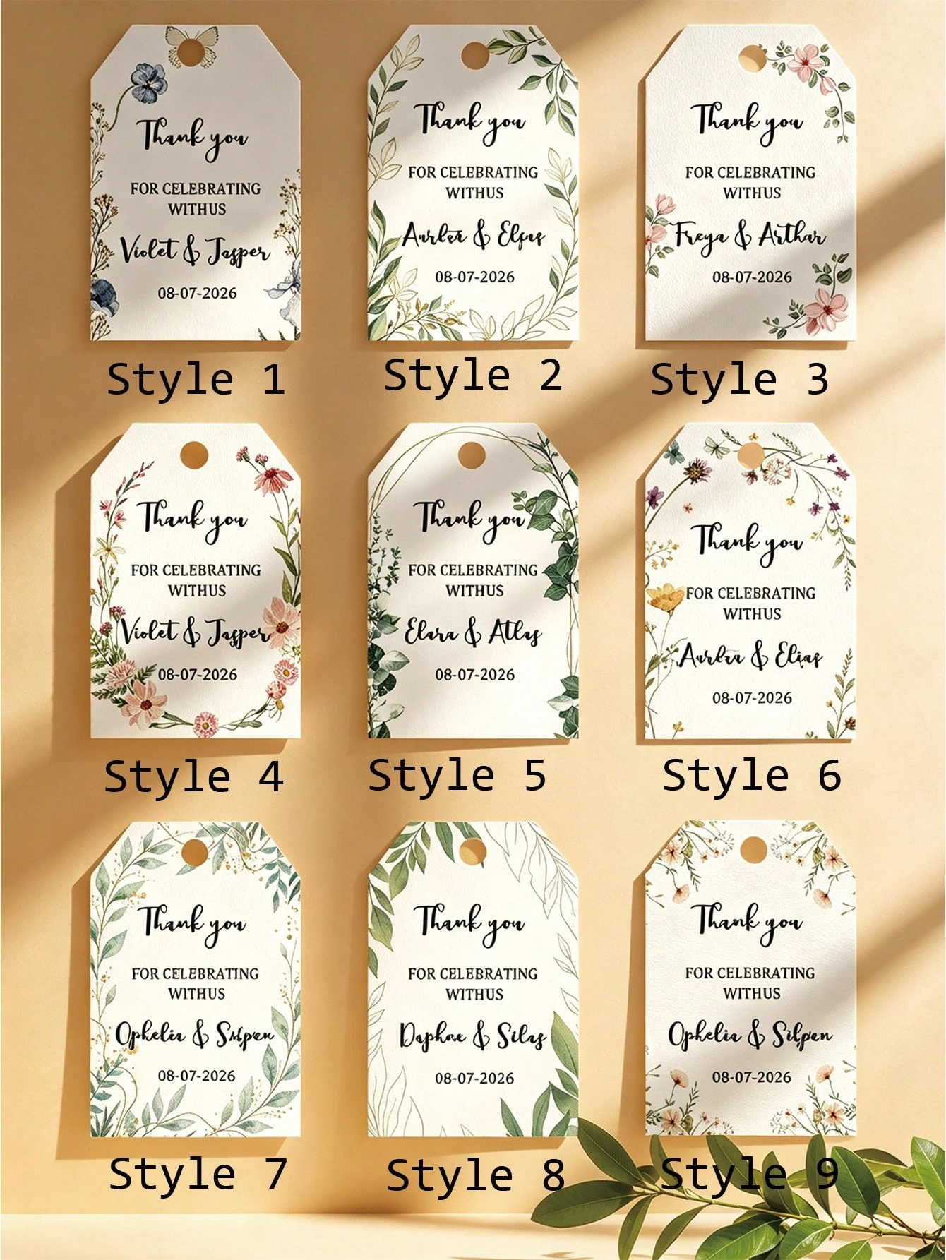 Customized Gift Tags Personali - Wedding Supply List incelemesi ve fiyatı