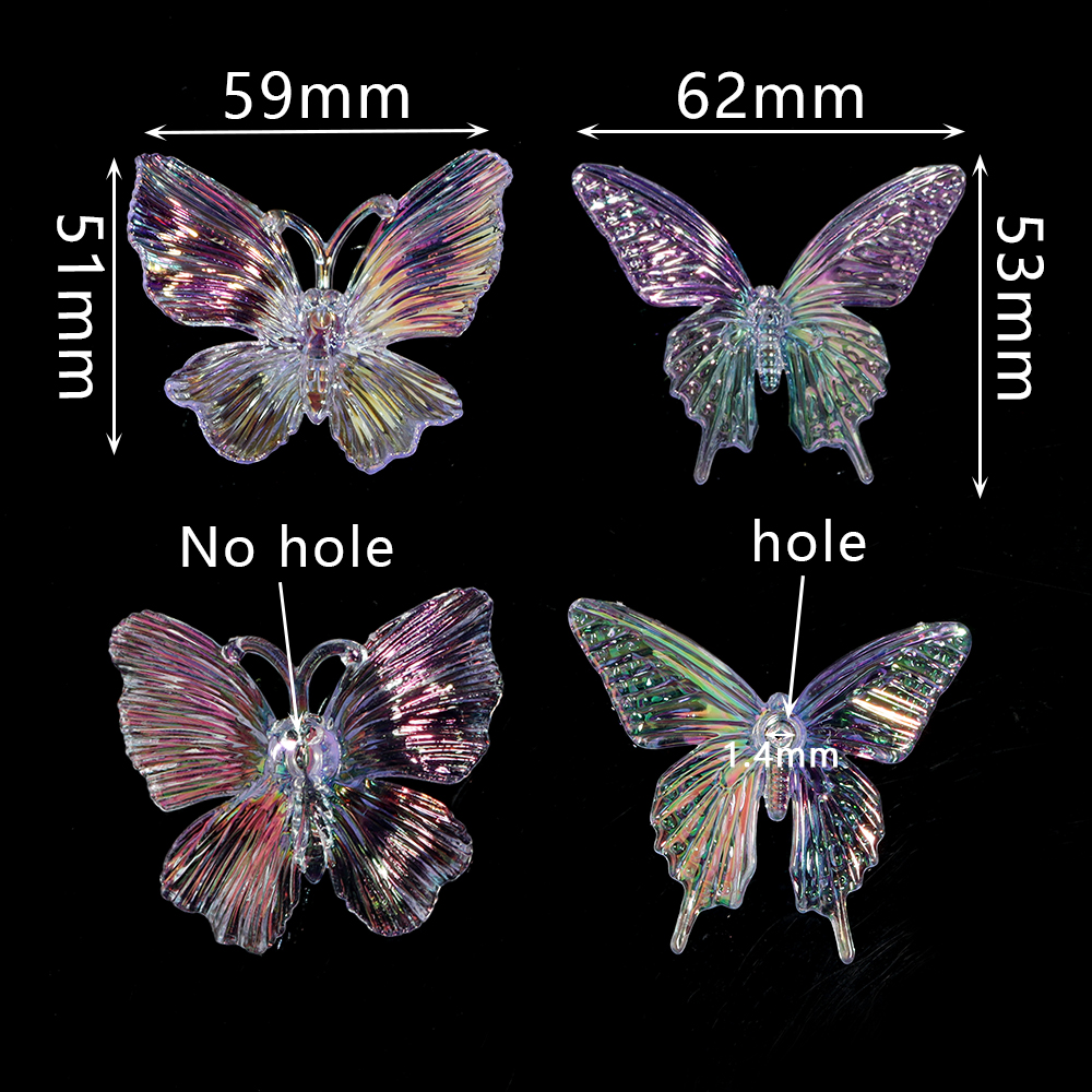 5pcs Acrylic Butterfly Gradien - Wedding Decoration Supply incelemesi ve fiyatı