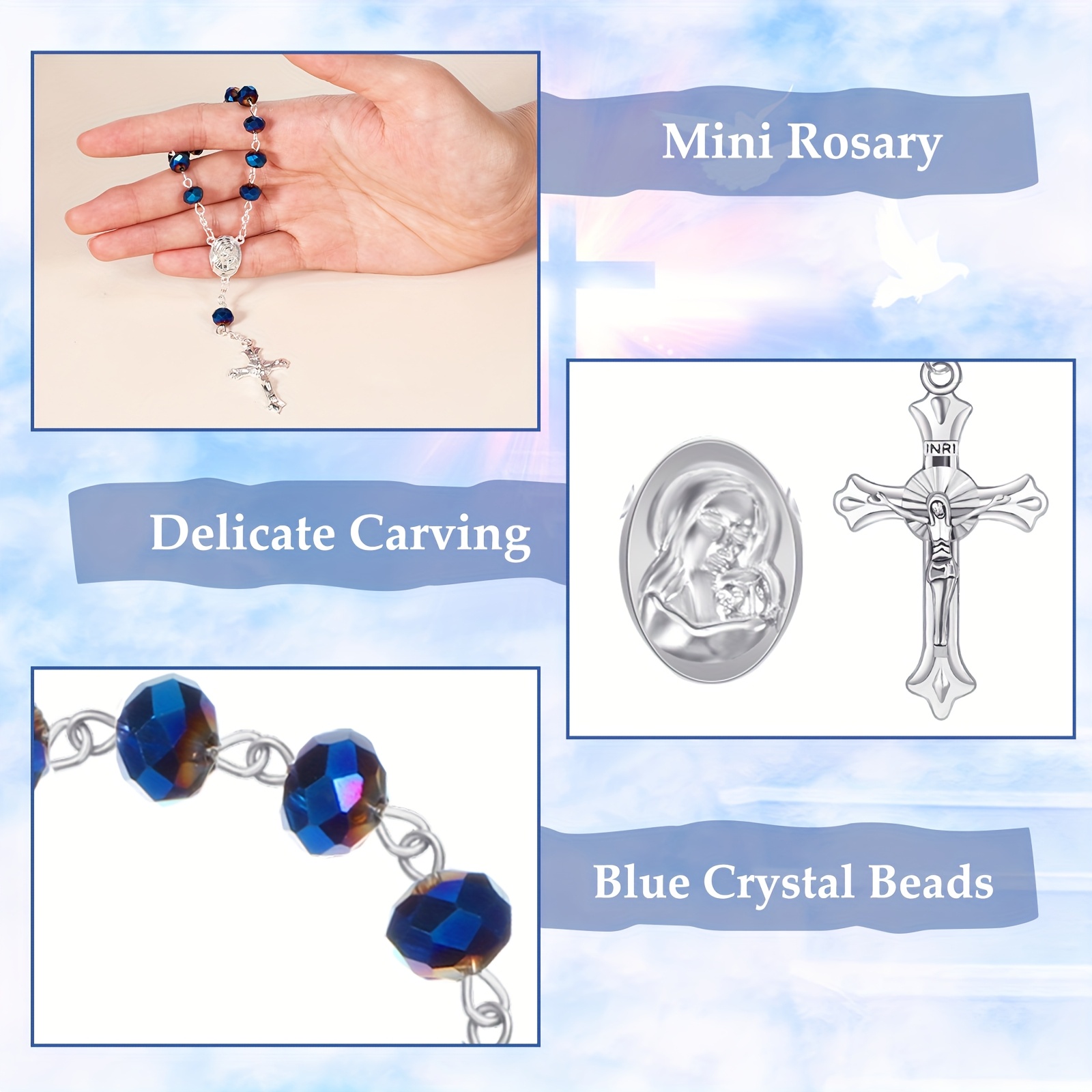 50 Sets Baptism Favors Rosary  - Wedding Party Supply incelemesi ve fiyatı