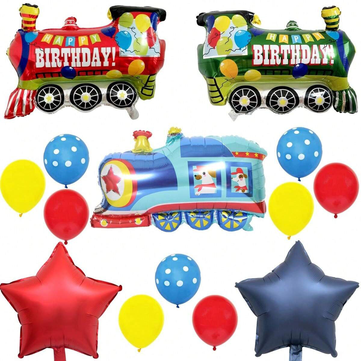 14pcs Train Balloon Kit for Bi - Wedding Supply Kit incelemesi ve fiyatı
