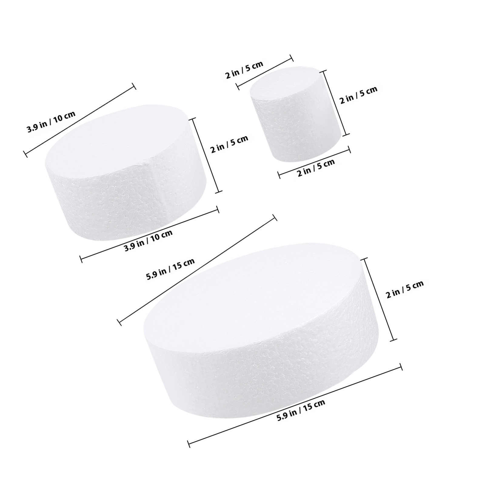 3Pcs DIY Round Cake Dummies Ba - Wedding Decoration Supply incelemesi ve fiyatı