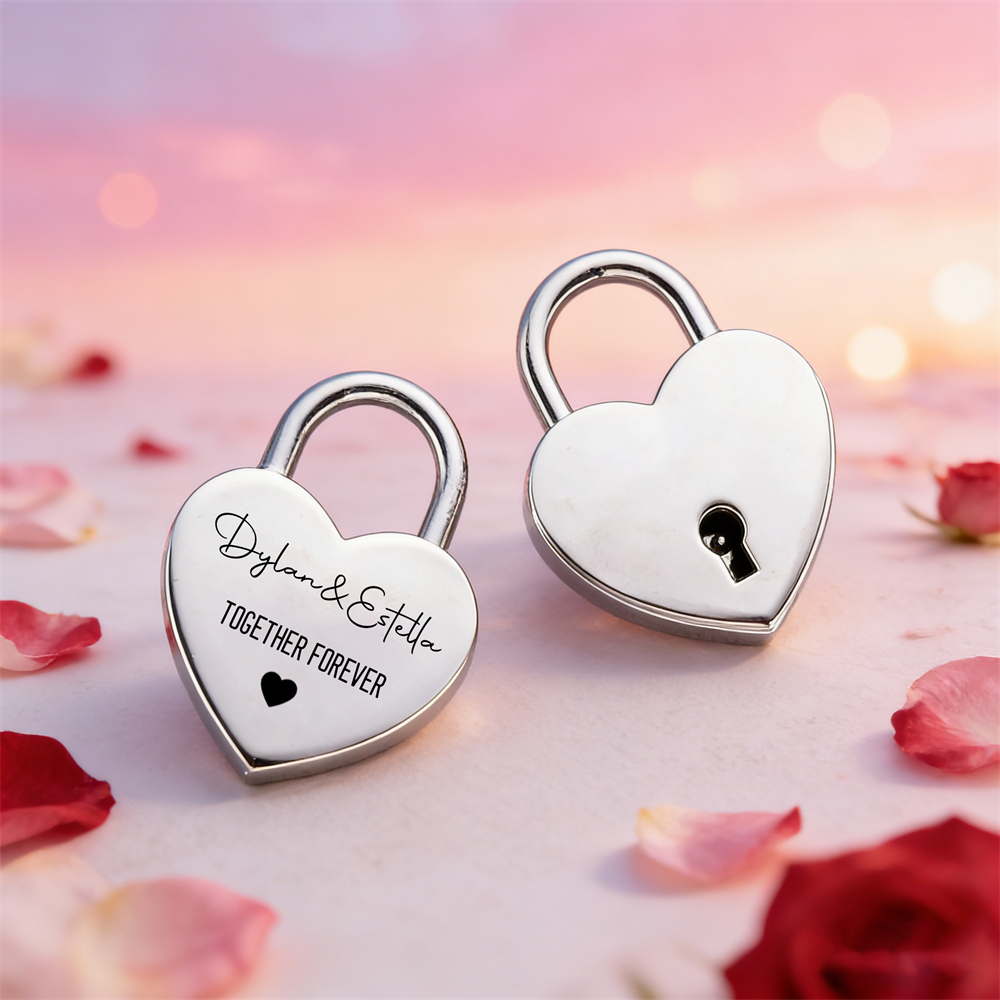 Custom Name Heart-Shaped Padlo - Wedding Party Supply incelemesi ve fiyatı
