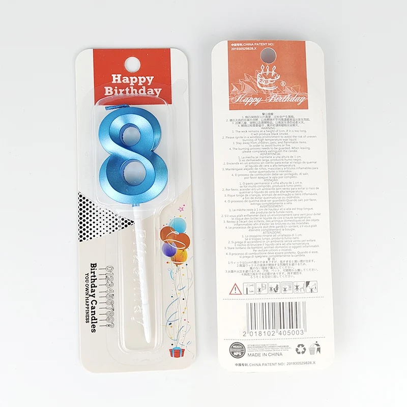 Blue Number Cake Candles 0 1 2 - Unity Candle Set incelemesi ve fiyatı