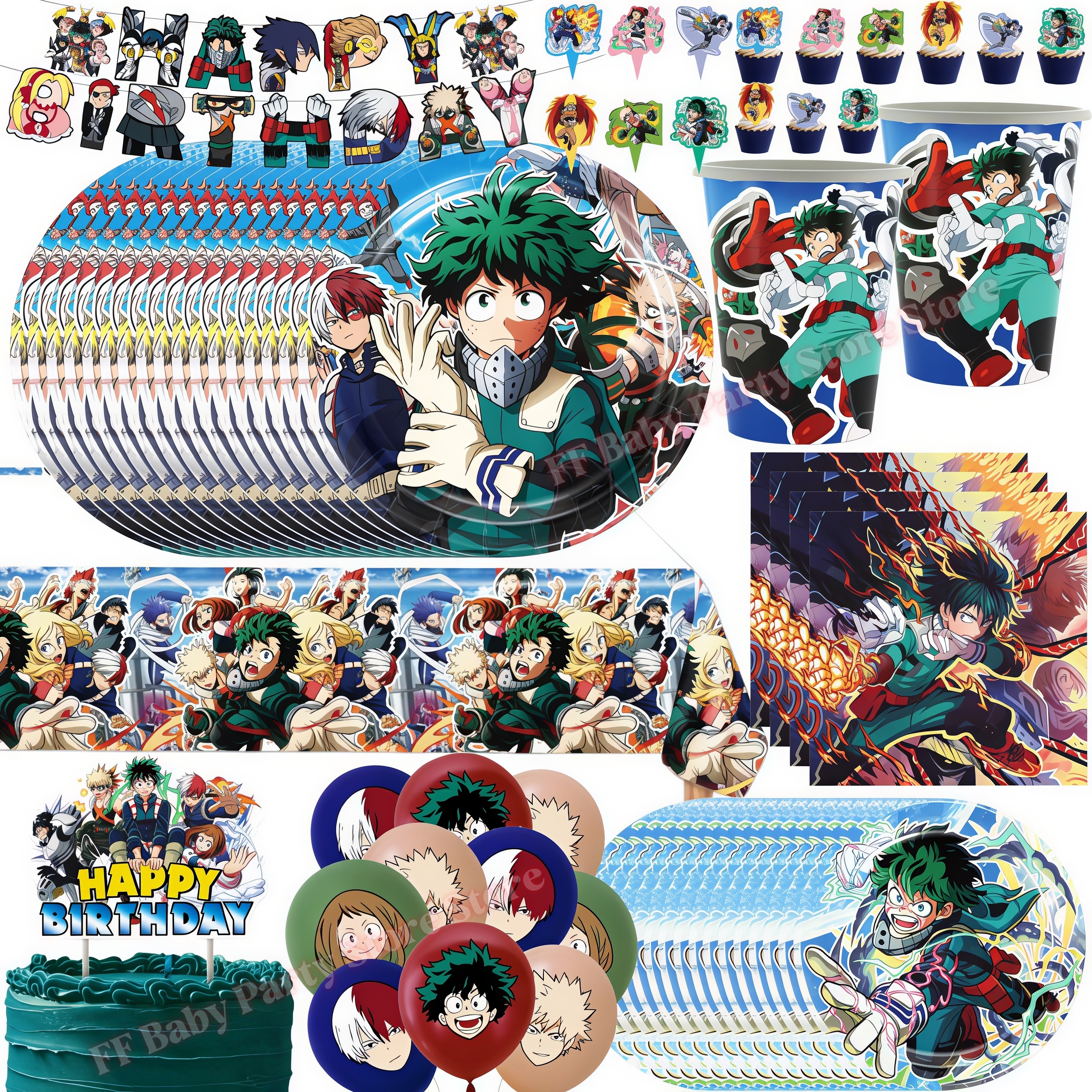 My Heroed Academia Birthday Pa - Wedding Supply Kit incelemesi ve fiyatı