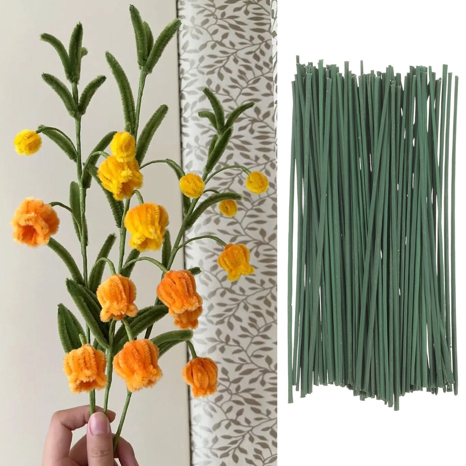 100Pcs Artificial Flower Stems - Wedding Support incelemesi ve fiyatı