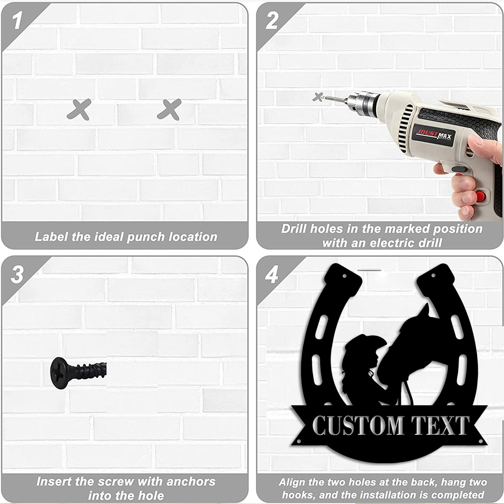 1pc Fashion Customized Horsesh - Wedding Party Supply incelemesi ve fiyatı