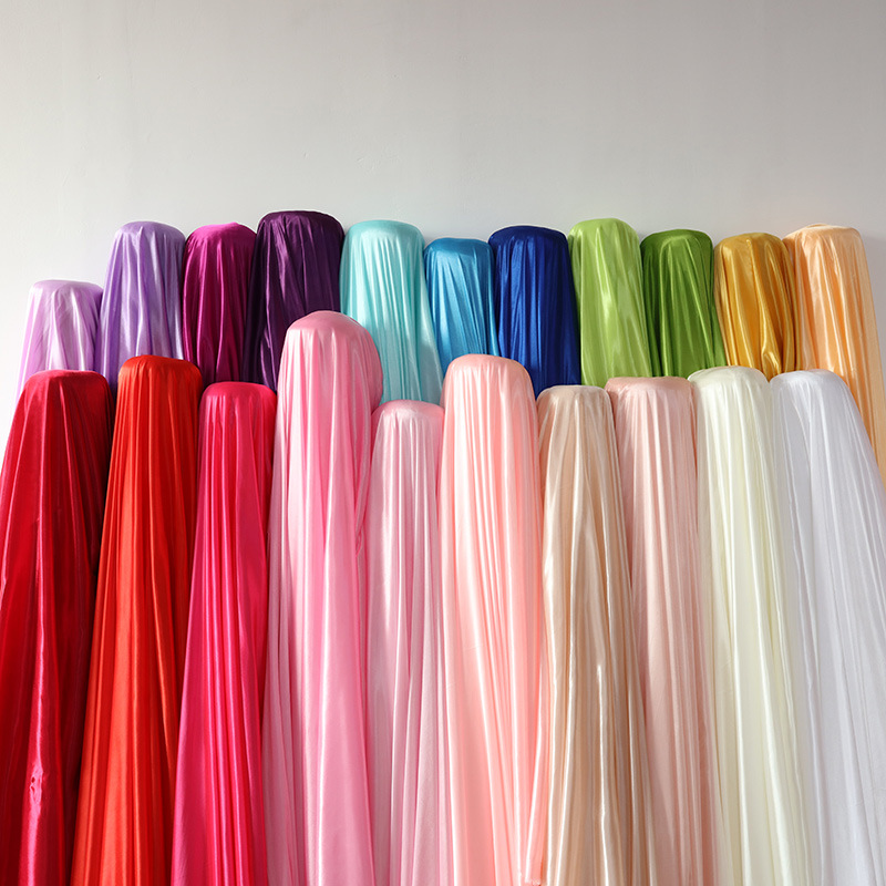 Pearlescent Ice Silk Satin Fab - Wedding Party Supply incelemesi ve fiyatı