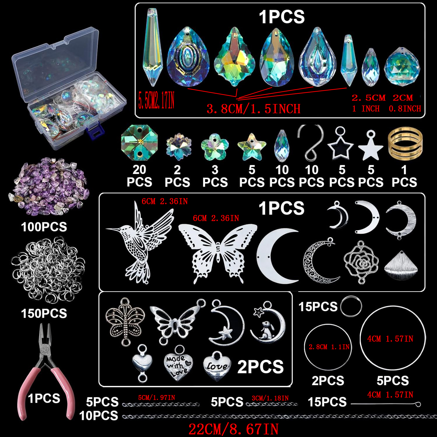 DIY 400pcs SunCatchers Making  - Wedding Supply Kit incelemesi ve fiyatı