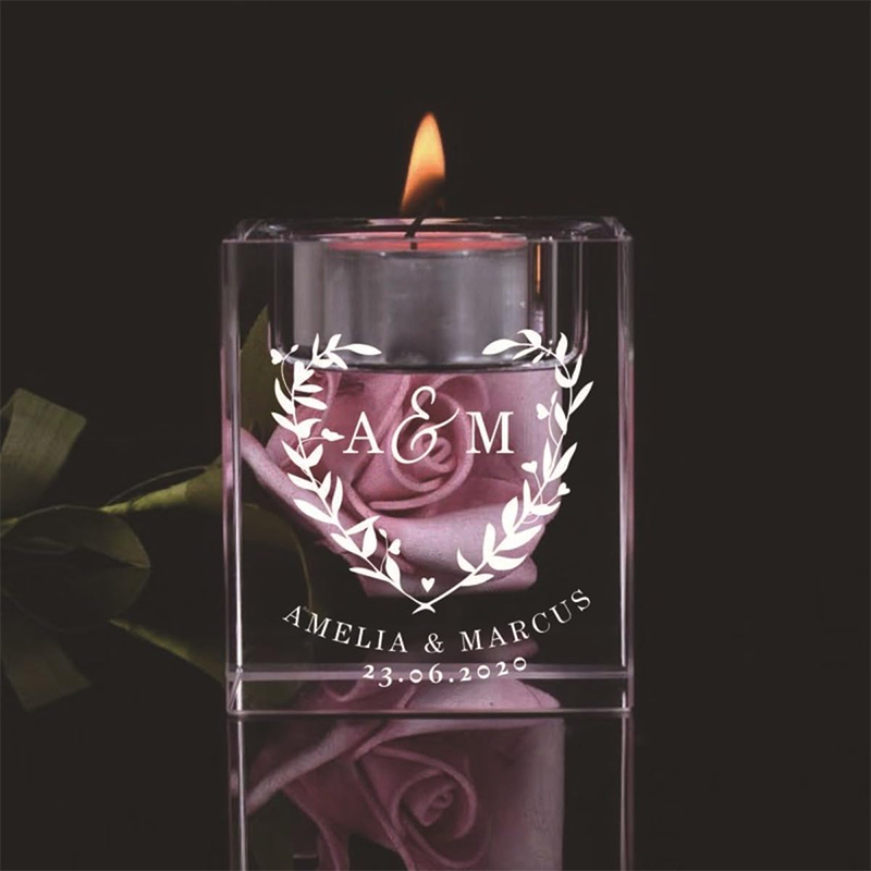 Personalized Photo Crystal Can - Unity Candle Set incelemesi ve fiyatı
