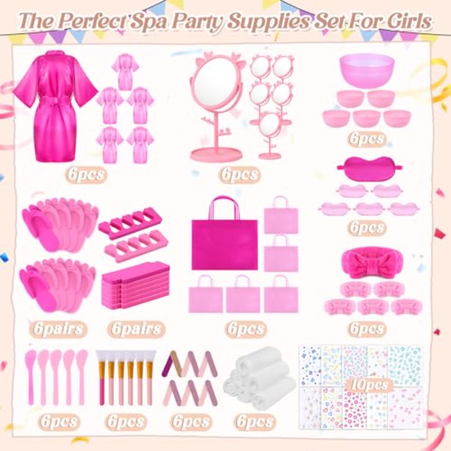 Spa Party Supplies for Girls 6 - Wedding Supply Kit incelemesi ve fiyatı
