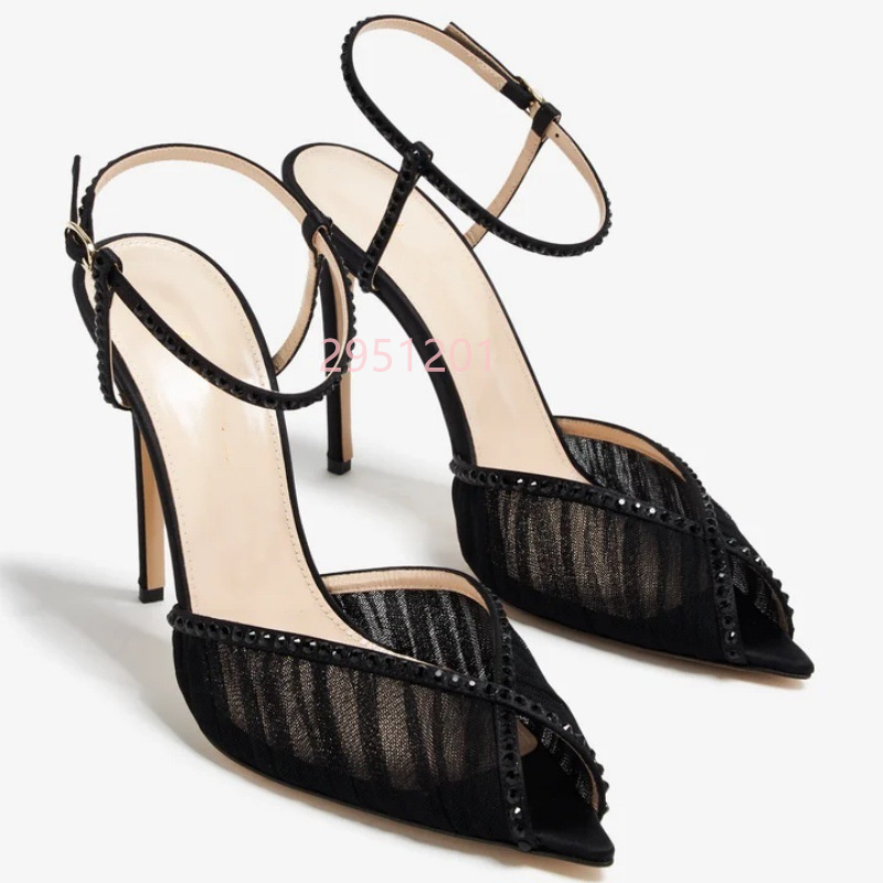 Peep Toe Mesh Pumps Buckles St - Wedding Fx incelemesi ve fiyatı