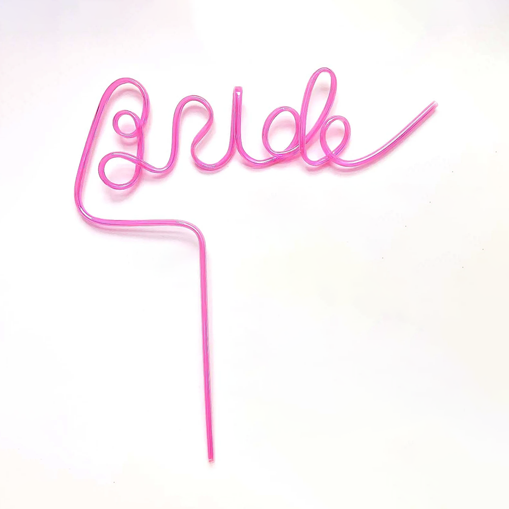 White/Pink Bride Straw Bachelo - Wedding Supply List incelemesi ve fiyatı