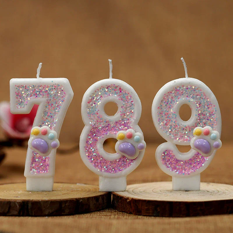 Creative Cute Cat Paw Cake Num - Unity Candle Set incelemesi ve fiyatı