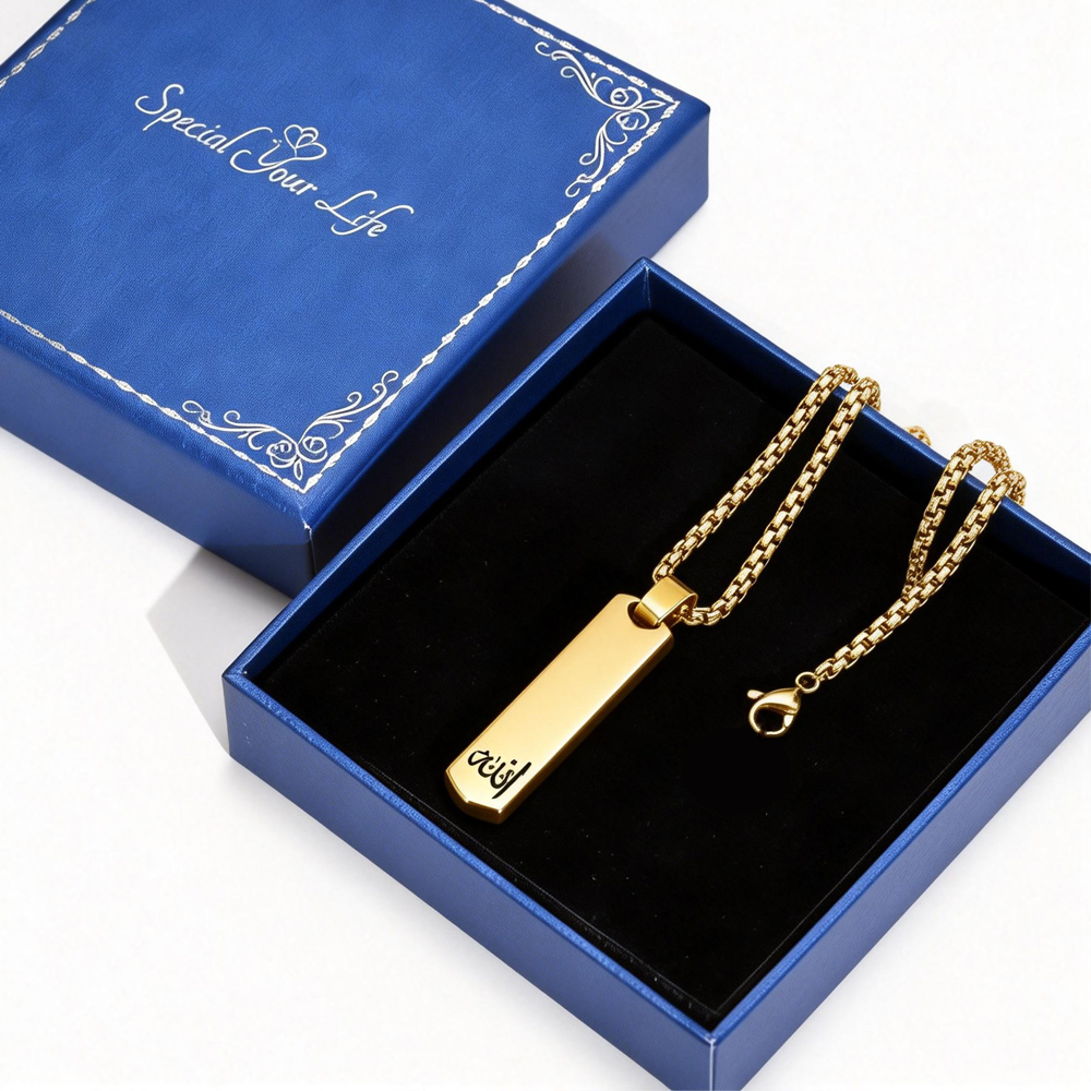 3D Bar Necklace, Cool Simple D - Wedding Job incelemesi ve fiyatı