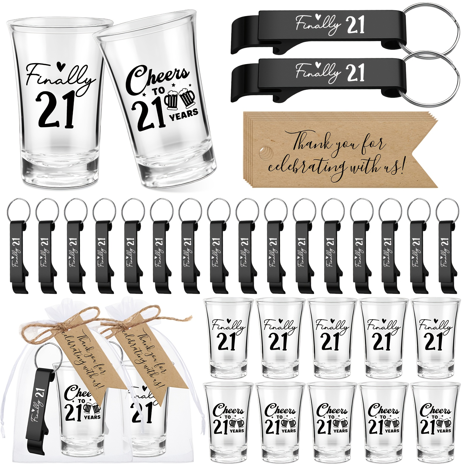 96pcs 24 Sets 21st Birthday Pa - Wedding Party Supply incelemesi ve fiyatı