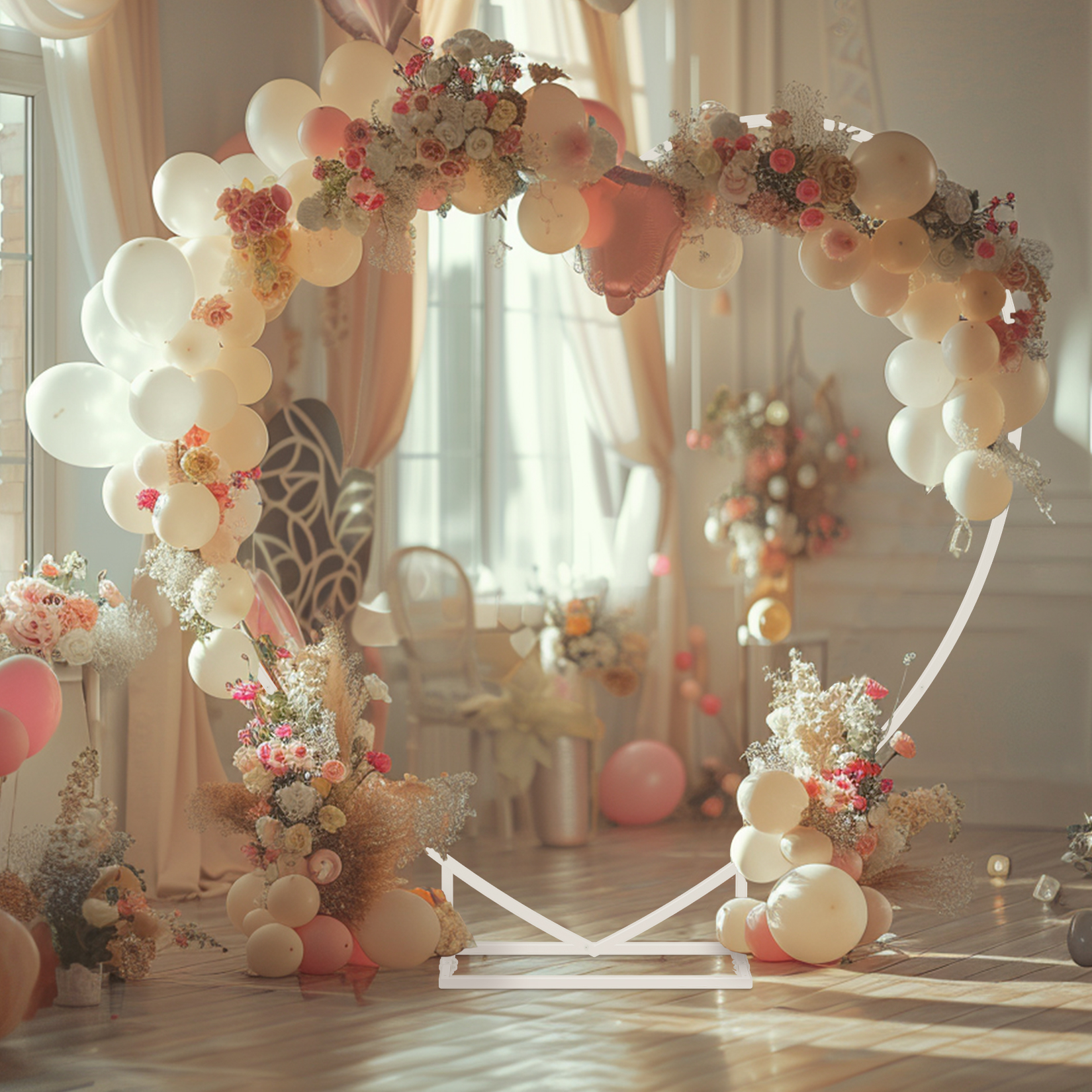 Heart Shaped White Metal Ballo - Wedding Support incelemesi ve fiyatı
