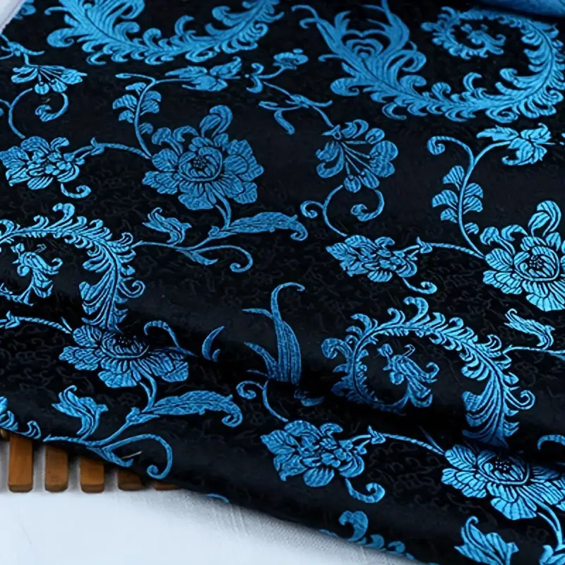3D Blue Phoenix Tail Brocade F - Wedding Decoration Supply incelemesi ve fiyatı