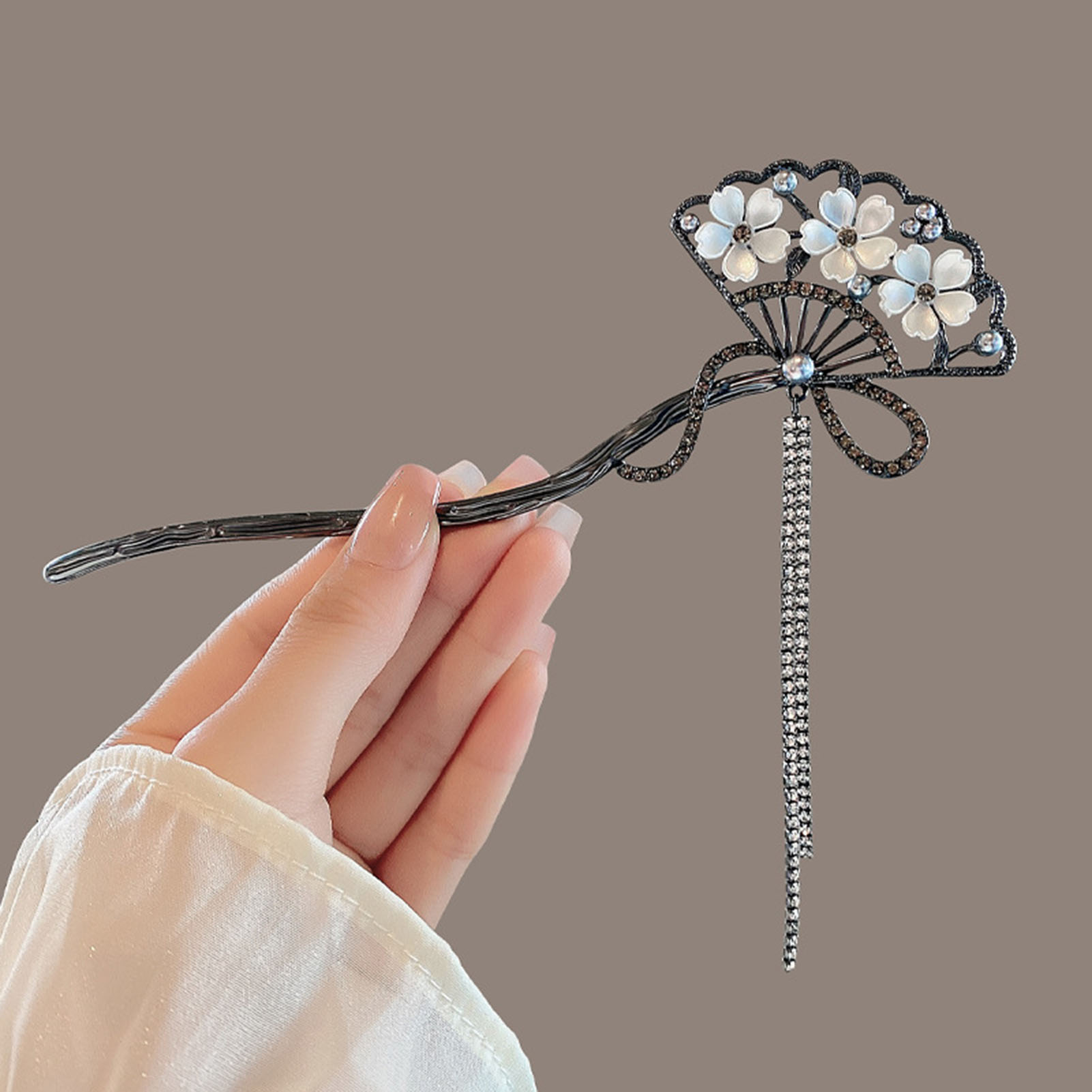 Vintage Flower Fan Shaped Hair - Wedding Decoration Supply incelemesi ve fiyatı