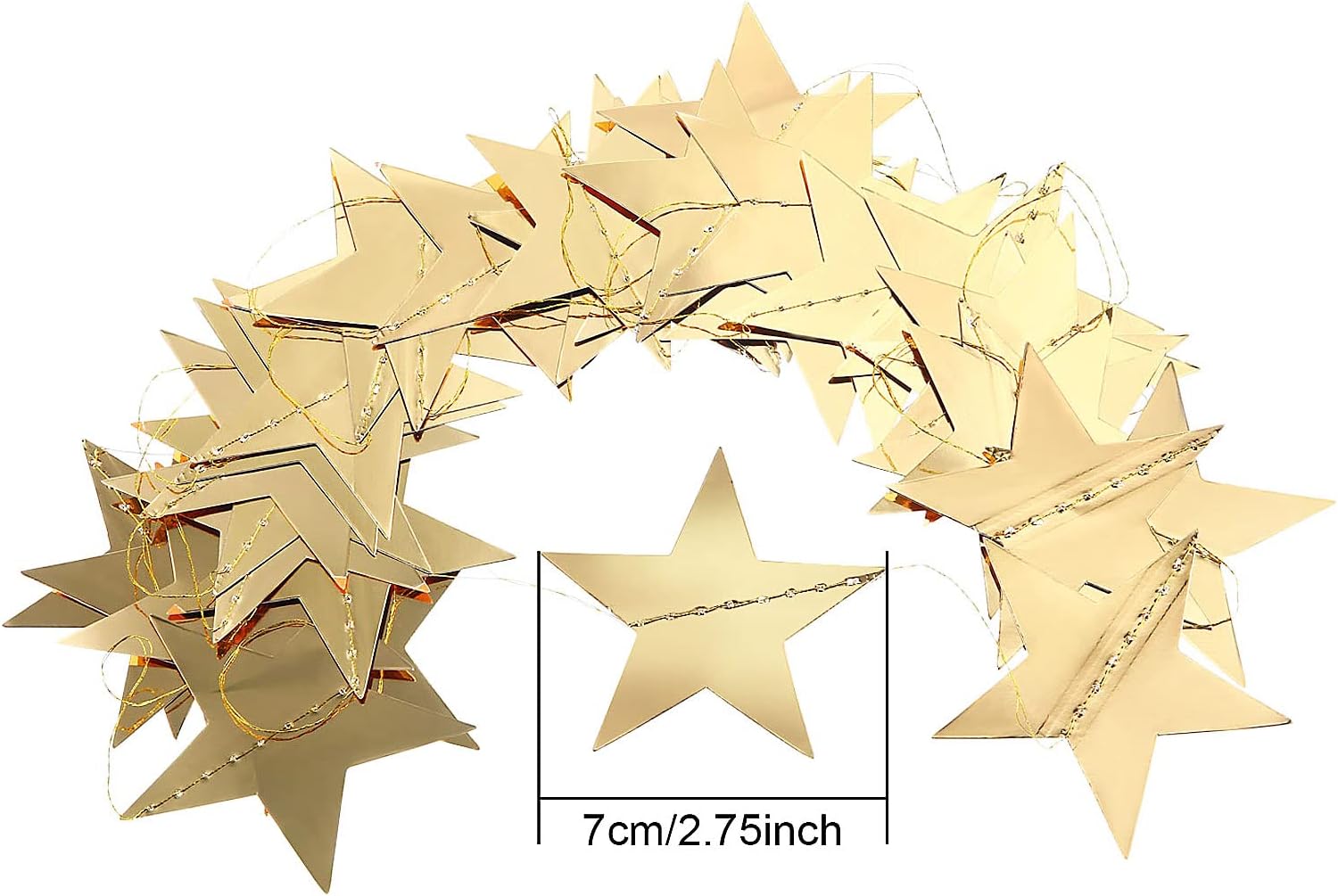 130ft Star Garland Banner for  - Wedding Decoration Supply incelemesi ve fiyatı