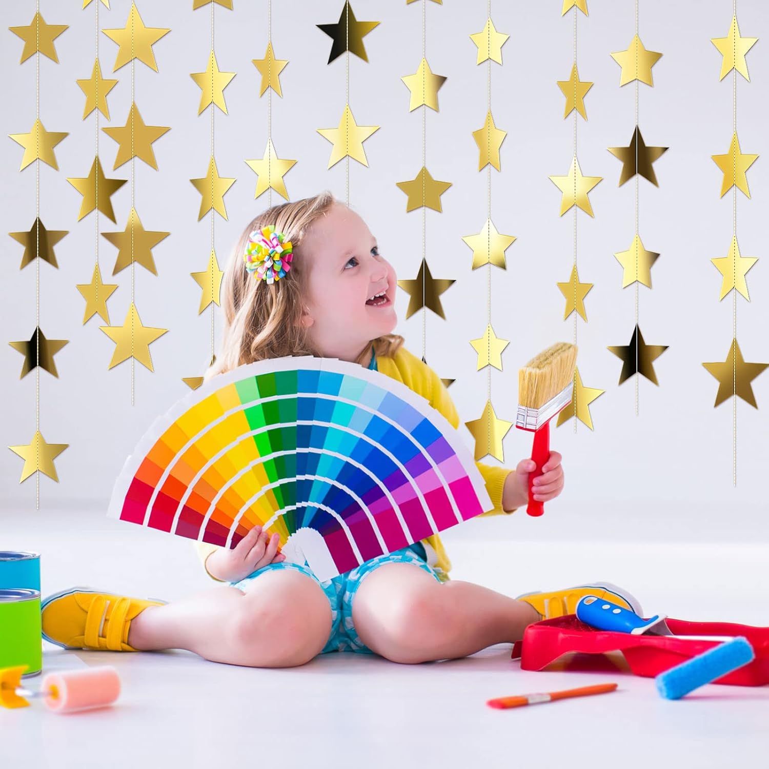 130ft Star Garland Banner for  - Wedding Decoration Supply incelemesi ve fiyatı