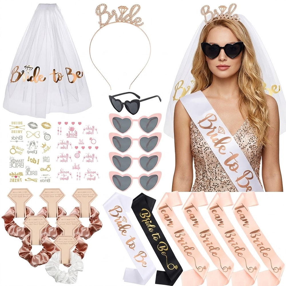 Rose Gold Bachelorette Party D - Wedding Supply Kit incelemesi ve fiyatı